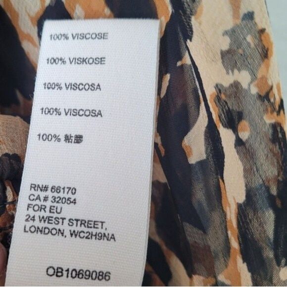 Free People Roma Blouse Leo Small Leopard Print Fall Bohemian Grunge Whimigoth - Picture 6 of 10